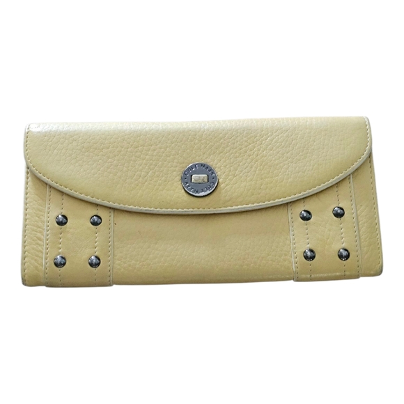 Cole Haan Yellow Leather Wallet - Picture 1 of 16